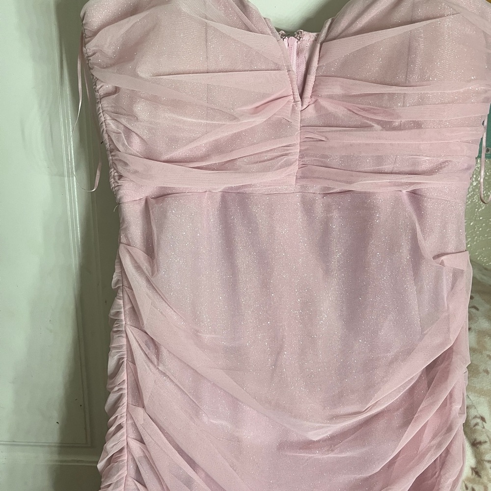Windsor Sparkling Pink Mesh Dress